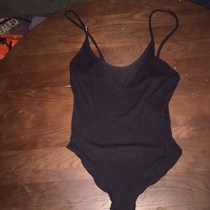 Black one-piece Forever 21